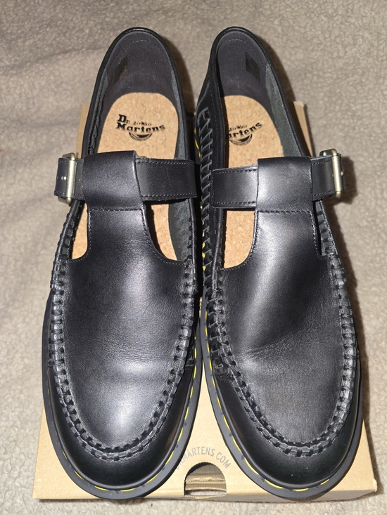 Dr. Martens Other - Dr. Martens Black Leather T-Strap Loafers